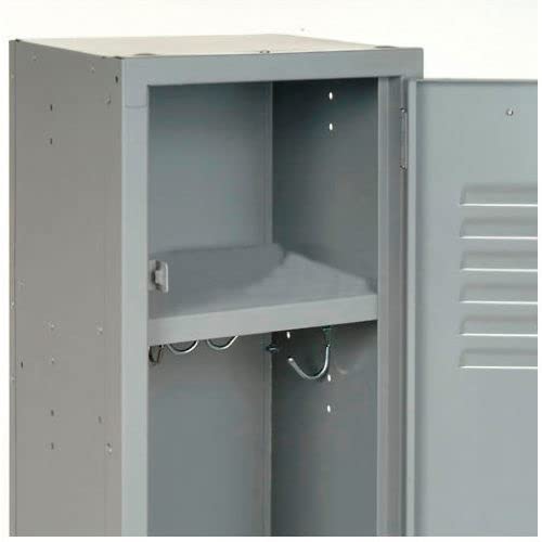 GLOBAL INDUSTRIAL Single Tier Locker, 15x18x72, 1 Door, Ready To Assemble, Gray Global Industrial