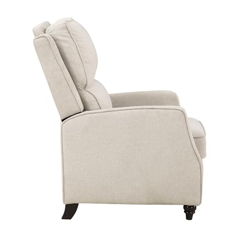 Lexicon Push Back Recliner Chair Living Room, Reclining Sofa Chair, Modern Recliner Sofa Chair, Fabric Recliner Arm Chair for Living Room/Office/Apartment, Beige Lexicon