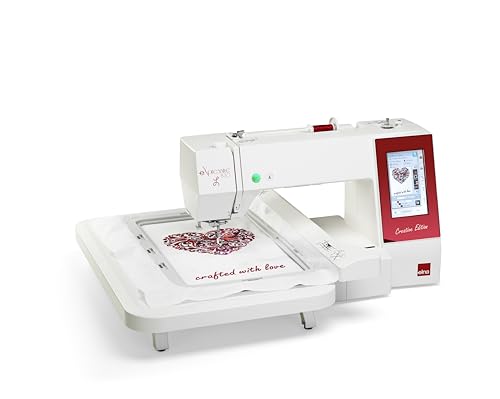 Elna eXpressive 830L Creative Edition computerized Embroidery-Only Machine with extra-large embroidery field 7.8" x 14.1", Superior Needle Threader, 4 Included Hoops, Thread Sensors and Thread Cutters