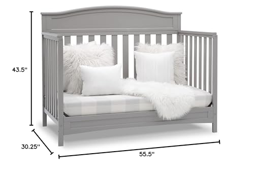 Delta Children Emery 4-in-1 Convertible Baby Crib, Pack of 1, Grey Delta Children