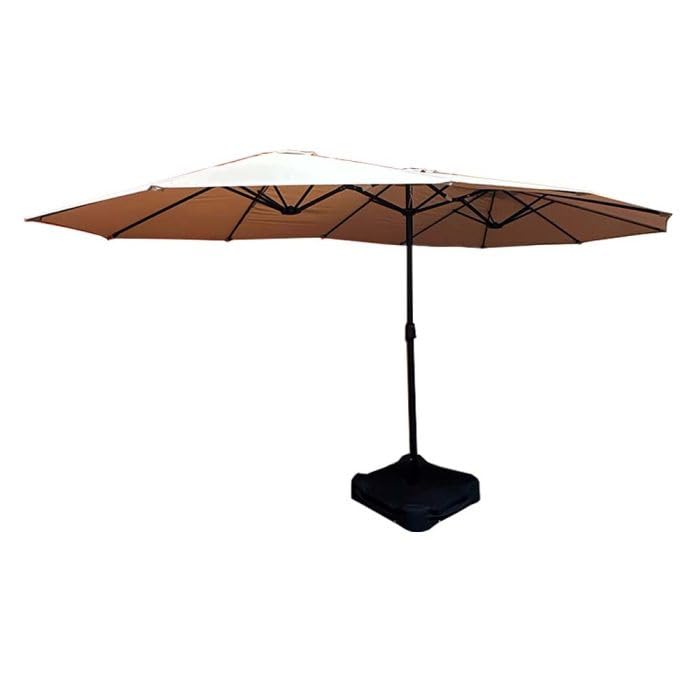 Garden Winds Replacement Canopy Top Cover Compatible with The Phi Villa, Aecojoy, PatioFestival, AbcCanopy, Kozyard, Lokatse A701007300, Pf18259, UB02, KZUM15NAV, PF19302 15 ft Umbrella - RipLock 350 - Green Garden Winds