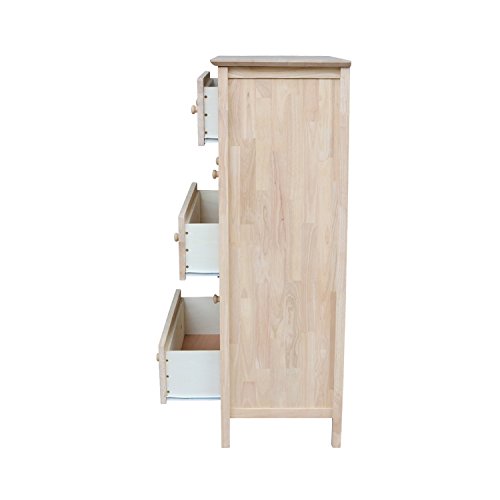 International Concepts Dresser with 5 Drawers ,Unfinished IC International Concepts
