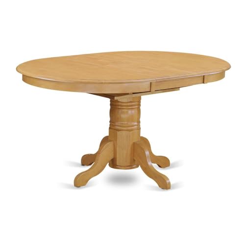 Furnifact 7-Piece Oval Dining Table Set – Expandable Table with 6 Chairs, Classic Brown Finish, Sturdy Solid Wood, Ideal for Formal and Casual Dining Furnifact