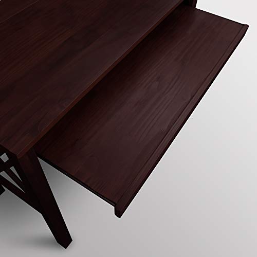 Casual Home Montego Folding Desk with Pull-Out Tray-Espresso Casual Home