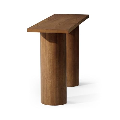 Maven Lane Lana Contemporary Rectangular Accent Console Table for Small Spaces and Front Door Entrance Hallway in Refined Brown Finish Maven Lane