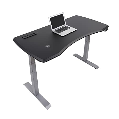 WorkPro® Electric 60"W Height-Adjustable Standing Desk with Wireless Charging, Black WorkPro