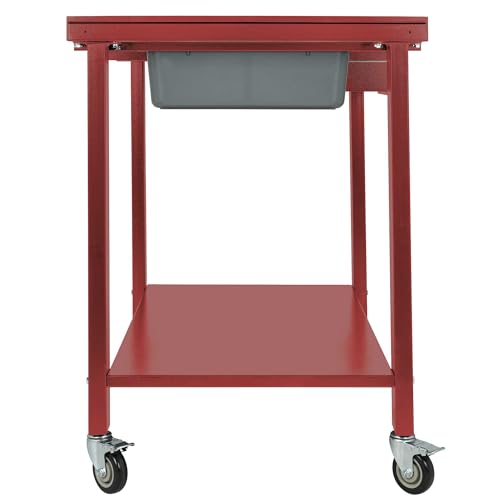 AFF Tear-Down Work Table - Portable Heavy Duty Workbench with Fluid Drainage System - 1,100 lb Capacity - 48" x 31.5" AFF