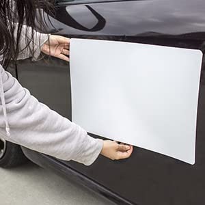 Blank Magnet Sheets Roll 24-inches Wide - .30mil Flexible, Printable, White Vinyl Surface - Safe on Vehicles, Cuts Easily for DIY craft projects (3 Ft. Roll) VIBE INK