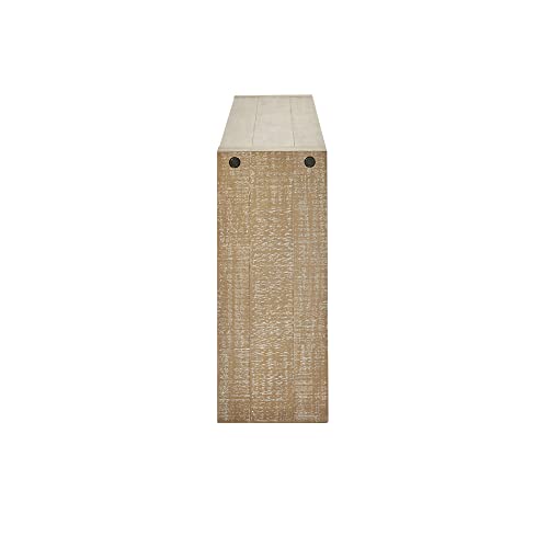 INK+IVY Monterey Solid Wood Console Table for Entryway, Brushed Reclaimed Wheat Grain Finish, Counter Work Surface, Dining Bar, Industrial, INK+IVY