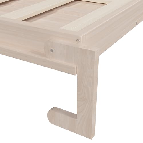Modern Queen Size Murphy Bed Wall Bed with Light, Traditional Solid Wood Murphy Cabinet Bedframe, Can be Folded, Space-Saving Design XD Designs