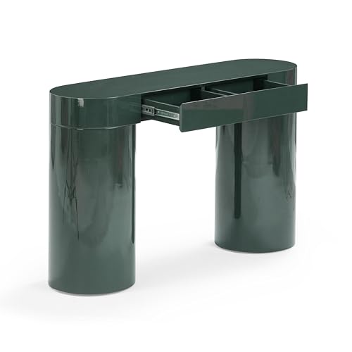 Tov Furniture Mira High Gloss Console Table (Deep Green) Tov Furniture