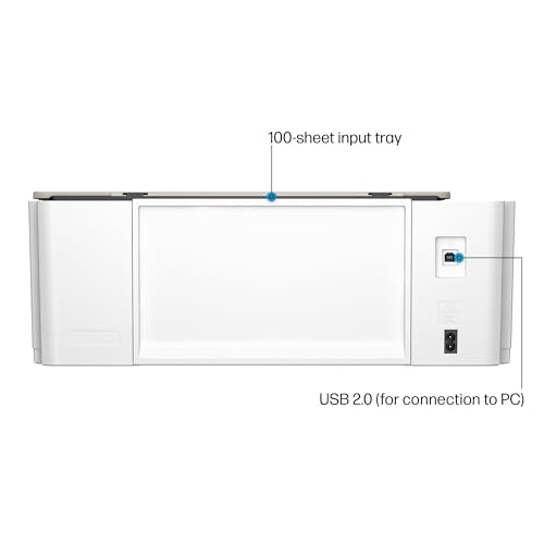 HP Smart-Tank 5000 Wireless All-in-One Ink-Tank Printer with up to 2 years of ink included, mobile print, scan, copy, white, 17.11 x 14.23 x 6.19 HP