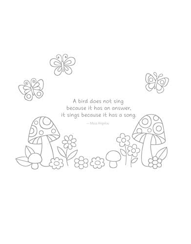 Notebook Doodles Birds, Blooms & Butterflies: Coloring & Activity Book (Design Originals) 32 Inspiring Designs and Beginner-Friendly Empowering Art Activities for Tweens, on Thick Perforated Paper Design Originals