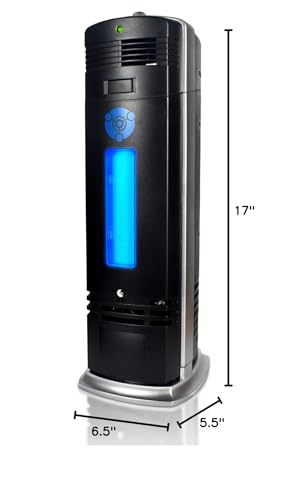 OION Technologies B-1000 Permanent Filter Ionic Air Purifier Pro Ionizer with UV-C, New (Black) OION Technologies
