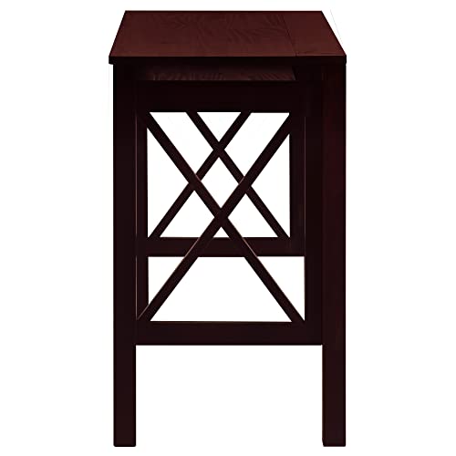 Casual Home Montego Folding Desk with Pull-Out Tray-Espresso Casual Home