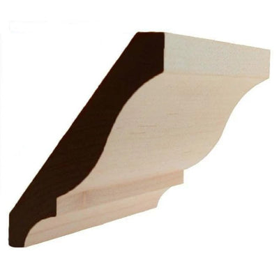 EWCR13 Colonial Crown Moulding Trim, 3/4" x 4-5/8", Maple, 94"