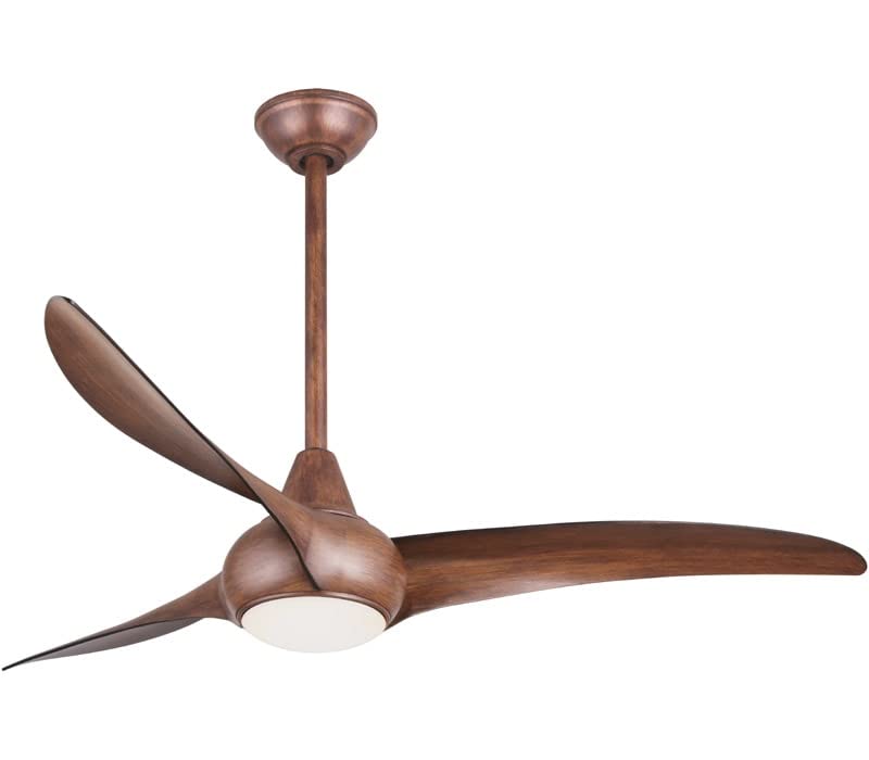 MINKA-AIRE F844-DK Light Wave 52 Inch Ceiling Fan with LED Light Kit, Brown Distressed Koa Finish MINKA-AIRE