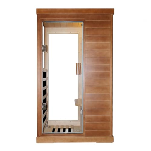 RAYPUR Far Infrared Wooden Sauna Room for Relaxation, Recovery, and Wellness Personal Home Spa Equipped with Bluetooth Music Player,Fit for Men and Women RAYPUR