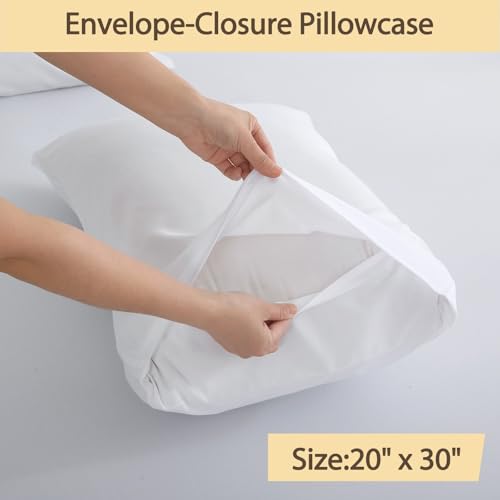 Air Mattress Sheet Set Twin Size,3 Piece Deep Pocket Bed Sheet Set for 16-24 Inch Air Bed,Easy Inflate Access,Perfect for Guest Room, RV, Camping,White Bedecor