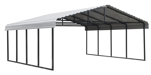 ARROW CPH202007, 20x20, Eggshell Carports, 20' x 20' Arrow
