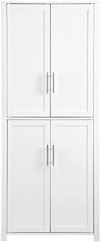 Crosley Furniture Savannah Tall Pantry, White Crosley Furniture
