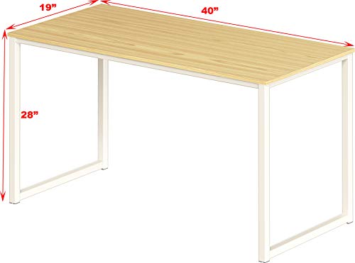 SHW Home Office 40-Inch Computer Desk, Oak SHW