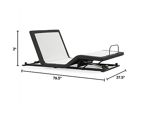 Blissful Nights z4 Adjustable Bed Frame for Storage Beds with Massage Anti-Snore, Zero G, USB Charging Station, Wireless Remote Head and Foot Incline and No Tools Required Assembly … (Split King) Blissful Nights