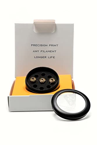 Diamondback Nozzles – V6 Compatible Polycrystalline Solid Diamond Tip 3D Printer Nozzles-Extrusion Efficiency-Any Filament-Long Life-Layer Adhesion-USA Made, 3-Pack (1.75mm x 0.4mm, 0.6mm & 0.8mm) US Synthetic