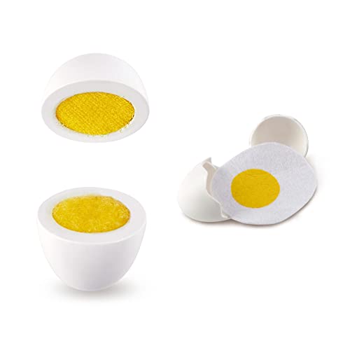 Hape Egg Carton Kitchen Toys Children Play Kitchen Game Food Toy for Kids Early Development, Learning (3Pcs Hard-Boiled Eggs & 3Pcs Fried Eggs) Hape
