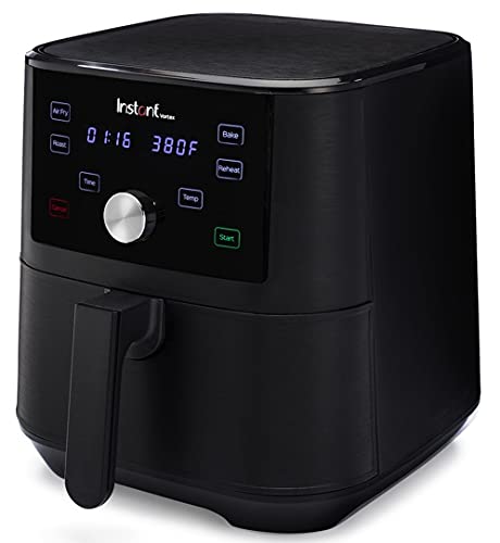 Instant Pot Vortex 6QT XL Air Fryer, 4-in-1 Functions that Crisps, Roasts, Reheats, Bakes for Quick Easy Meals, 100+ In-App Recipes, is Dishwasher-Safe, from the Makers of Instant Pot, Black Instant Pot