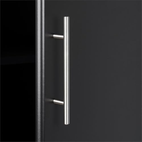 Prepac Elite Functional 4-Piece Garage Cabinets and Storage System Set F, Simplistic Garage Closet Shop Cabinets 16" D x 64" W x 89" H, Black, BRSX-1015-4M Prepac