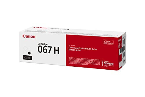 Canon 067 Black Toner Cartridge, High Capacity, Compatible to MF656Cdw, MF654Cdw, MF653Cdw, LBP633Cdw and LBP632Cdw Printers Canon