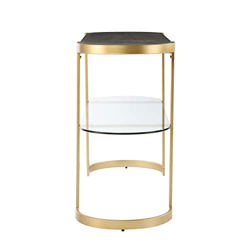 SEI Furniture 49 inches Long Otsento Console Table, Hall Room Entryway with Open Concept Living Space Contemporary Style, Black SEI Furniture
