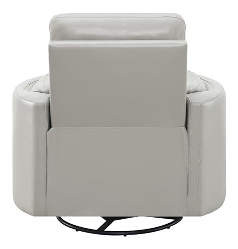 Acme Sagen Wooden Glider Recliner with Swivel in Gray Acme