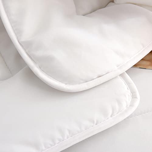 STARSTAR Bed Alternative Comforters for Home, Hotel, All Season Duvet Insert Filling Polyester, Fabric Microfiber Breathable Comforter Solid White (Full) STARSTAR