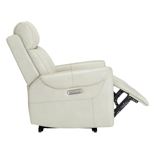 KISLOT Leather Recliner Chair for Adults Wall Hugger RV Recliner with USB Charging Ports Electric Power Reclining Sofa for Living Room Home Theater Seating Bedroom