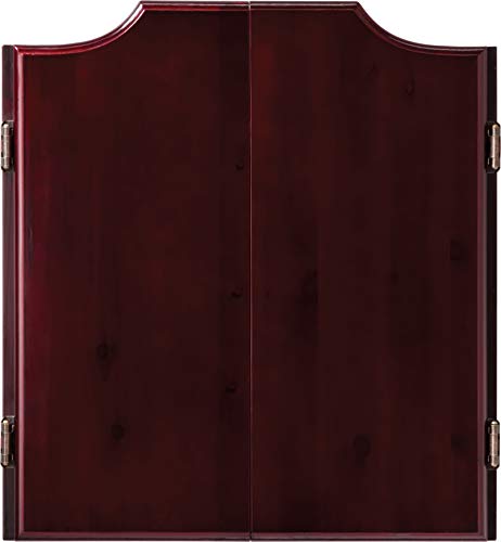 Viper Hudson Sisal/Bristle Steel Tip Dartboard Cabinet, Mahogany Finish Viper