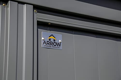 Arrow Classic Metal Shed, 12 x 17, Charcoal Arrow Shed