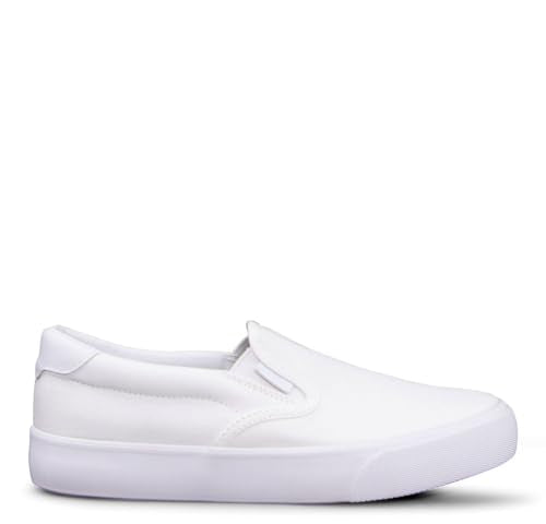 Lugz | Clipper Casual Sneakers for Women | Slip On Shoes For Women | Everyday Women Footwear, White, 8.5 M US Lugz