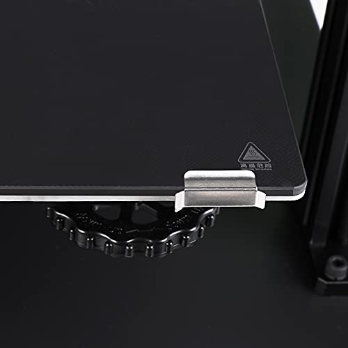 Original Ender 3 Pro Bed Clips Clamp 7mm for Creality Ender 3 V2 Ender 3S Ender 5 Pro Ender 7 CR-20 PRO CR-10S Pro 3D Printer Heated Bed Glass Bed Platform (Bed Clips) POLISI3D