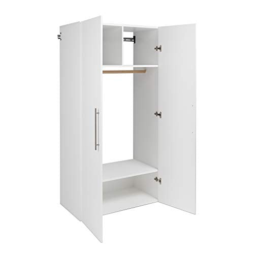 Prepac HangUps Wardrobe Storage Cabinet, 20"D x 36"W x 72"H, White Prepac