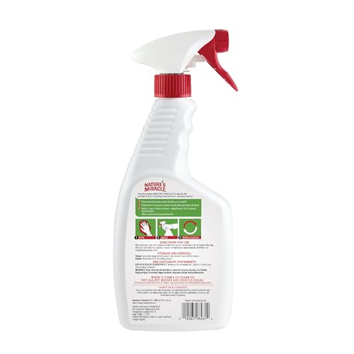 Nature's Miracle Hard Floor Cleaner, 24 Ounces, Dual-Action Stain And Odor Remover Works To Remove Tough Pet Stains And Odors On Sealed Wood And Hard Floor Surfaces Nature's Miracle