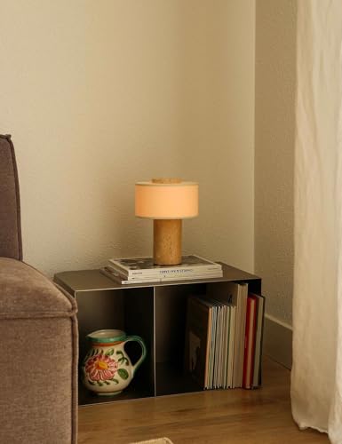 BSOD Travertine Lamp, Rechargeable 10 Inch Stone Table Lamp Marble Wabi Sabi Light Fixture Cordless Touch Dimmable LED Decor for Console, Side, Entryway, Foyer, Counter(Rechargeable Travertine Lamp) BSOD