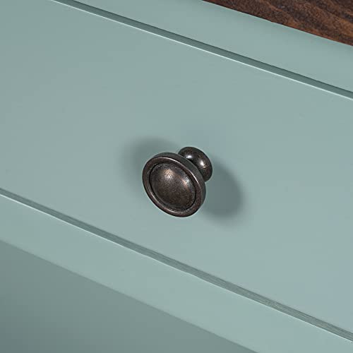 48'' Solid Wood Console Table, Modern Entryway Sofa Side Table with 3 Storage Drawers and 2 Shelves. Easy to Assemble (Green) Quarte