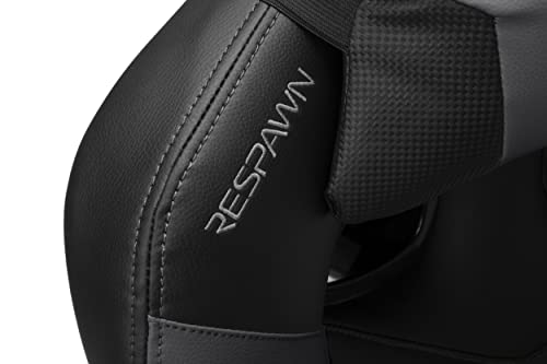 RESPAWN 110 Pro Gaming Chair - Gaming Chair with Footrest, Reclining Gaming Chair, Video Gaming Computer Desk Chair, Adjustable Desk Chair, Gaming Chairs For Adults With Headrest Pillow - Grey RESPAWN