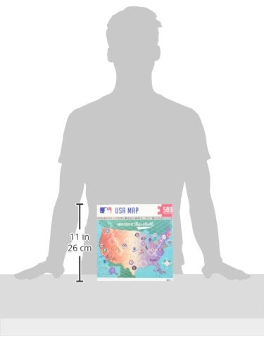 MasterPieces 11588: MLB League Map 500pc Puzzle Masterpieces