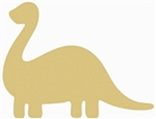 Longneck Dinosaur Cutout Unfinished Wood Animal Prehistoric Kids Room Play Room MDF Shaped Canvas Style 1 Diverse Woodworking