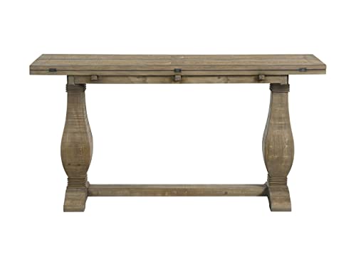 Martin Svensson Home Napa Sofa Console Table, Modular Flip Top Dining or Accent, Solid Natural Wood Martin Svensson Home