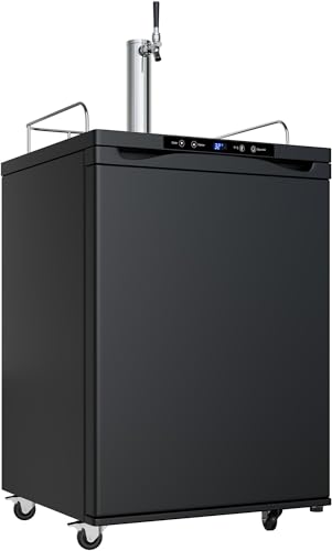 EdgeStar KC3000 Full Size Kegerator with Digital Display - Black EdgeStar