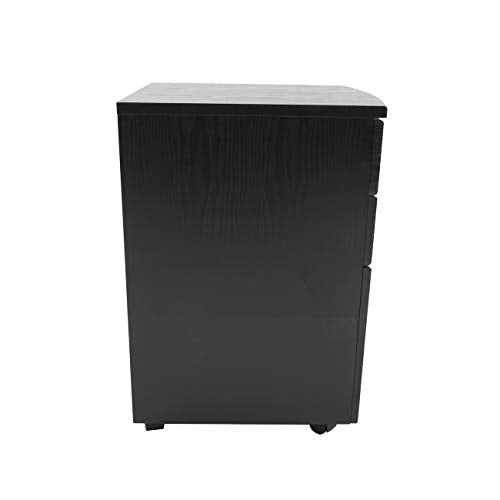 Techni Mobili Rolling Storage and File Cabinet, Espresso Techni Mobili